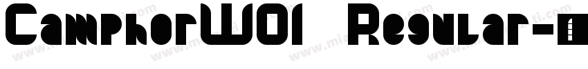CamphorW01 Regular字体转换
